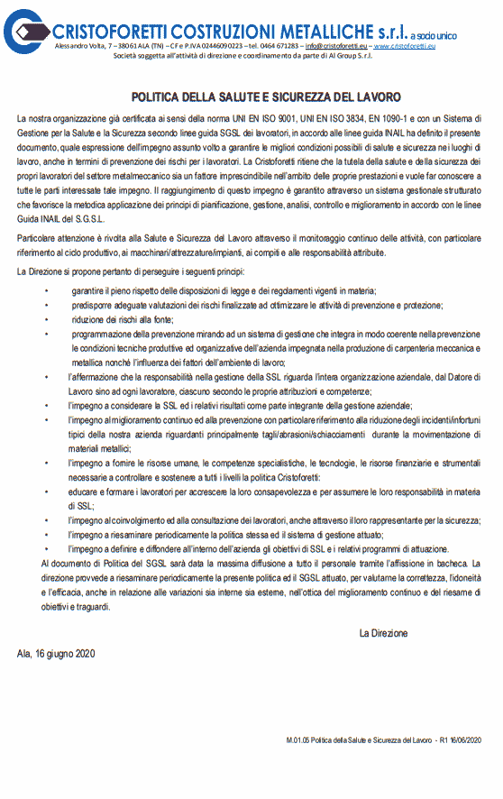 M.01.05 Politica Sicurezza R1